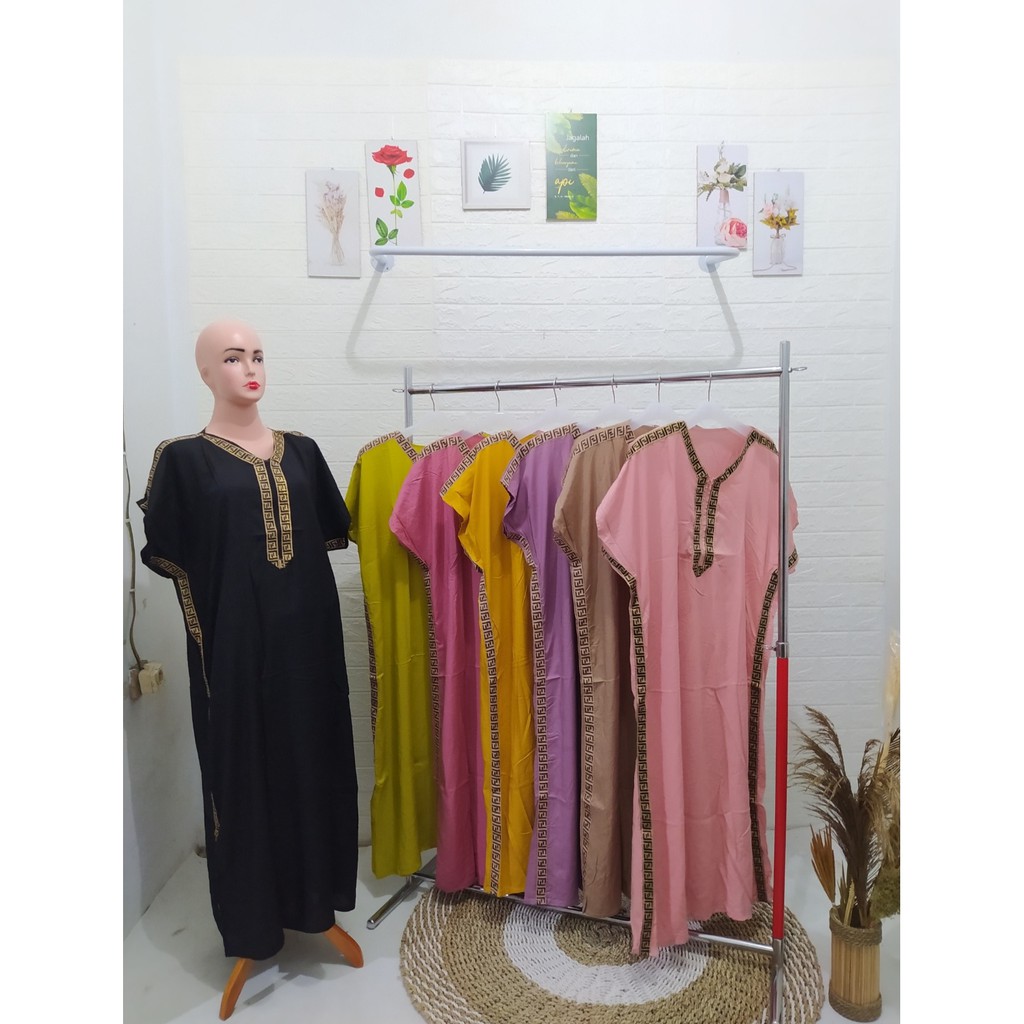 DASTER LUXURY JUMBO RENDA BAHAN KATUN ( BANYAK WARNA