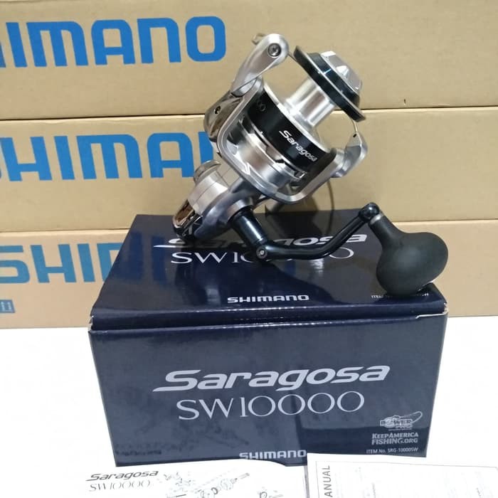 Reel Pancing Shimano SARAGOSA  SW 10000  - Reel Spinning - GARANSI RESMI SHIMANO - GULUNGAN PANCING