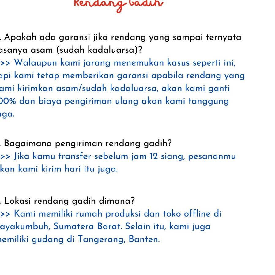 

GH2✡ Rendang Jamur Suir - Rendang Gadih SEGERA BELI