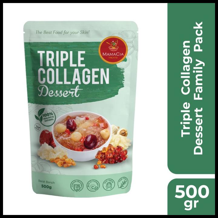 

DISKON TERBATAS !!! PAKET TRIPLE COLLAGEN FAMILY PACK MAMACIA TREATS / HEALTHY DESSERT TERLARIS