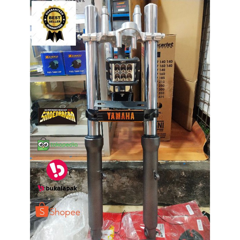 Sok byson PNP rx king + lampu strobo set dudukan+kumisan Yamaha