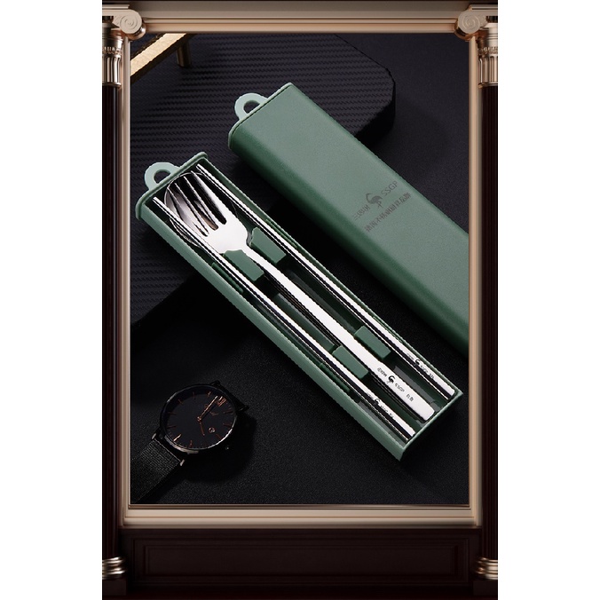 SSGP Stainless Steel Cutlery Set - Set Alat Makan Sendok Garpu Sumpit