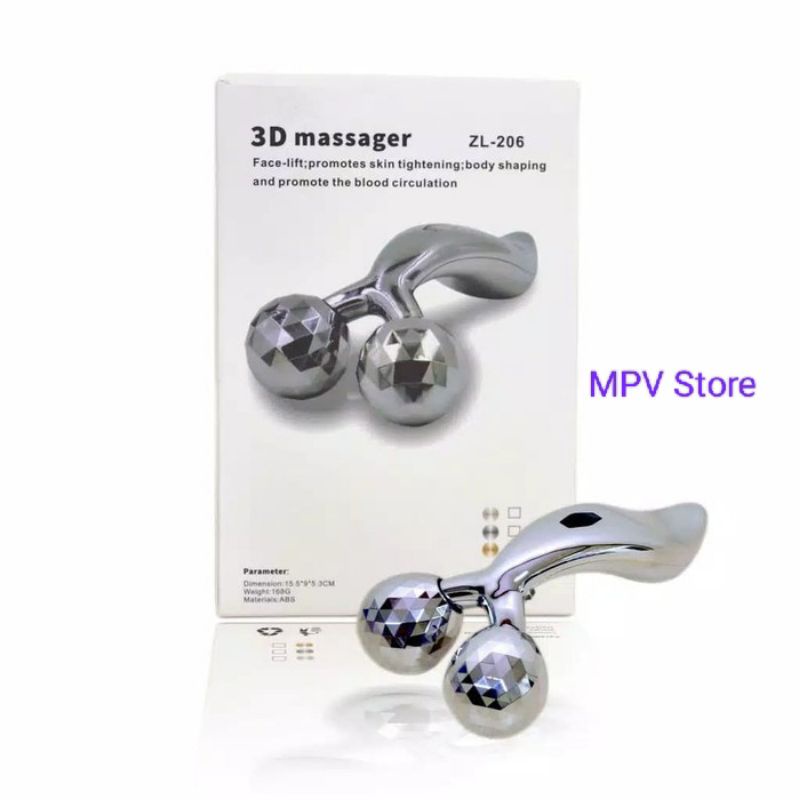 3D Massager l Alat Pijat Wajah Roller l Pijat Wajah Manual l  Pengencang Relaksasi