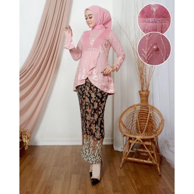 Kebaya Blouse Azalea / Kebaya Modern Wisuda / Kebaya Lamaran / Kebaya Tunangan / Kebaya / Kebaya Remaja