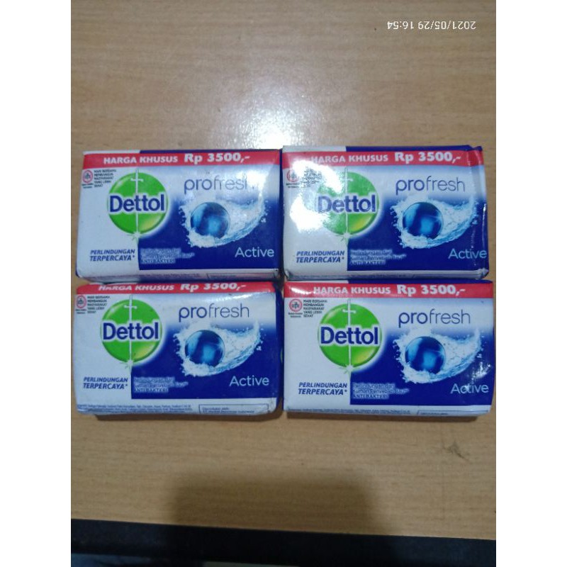 Dettol sabun batang 65g active