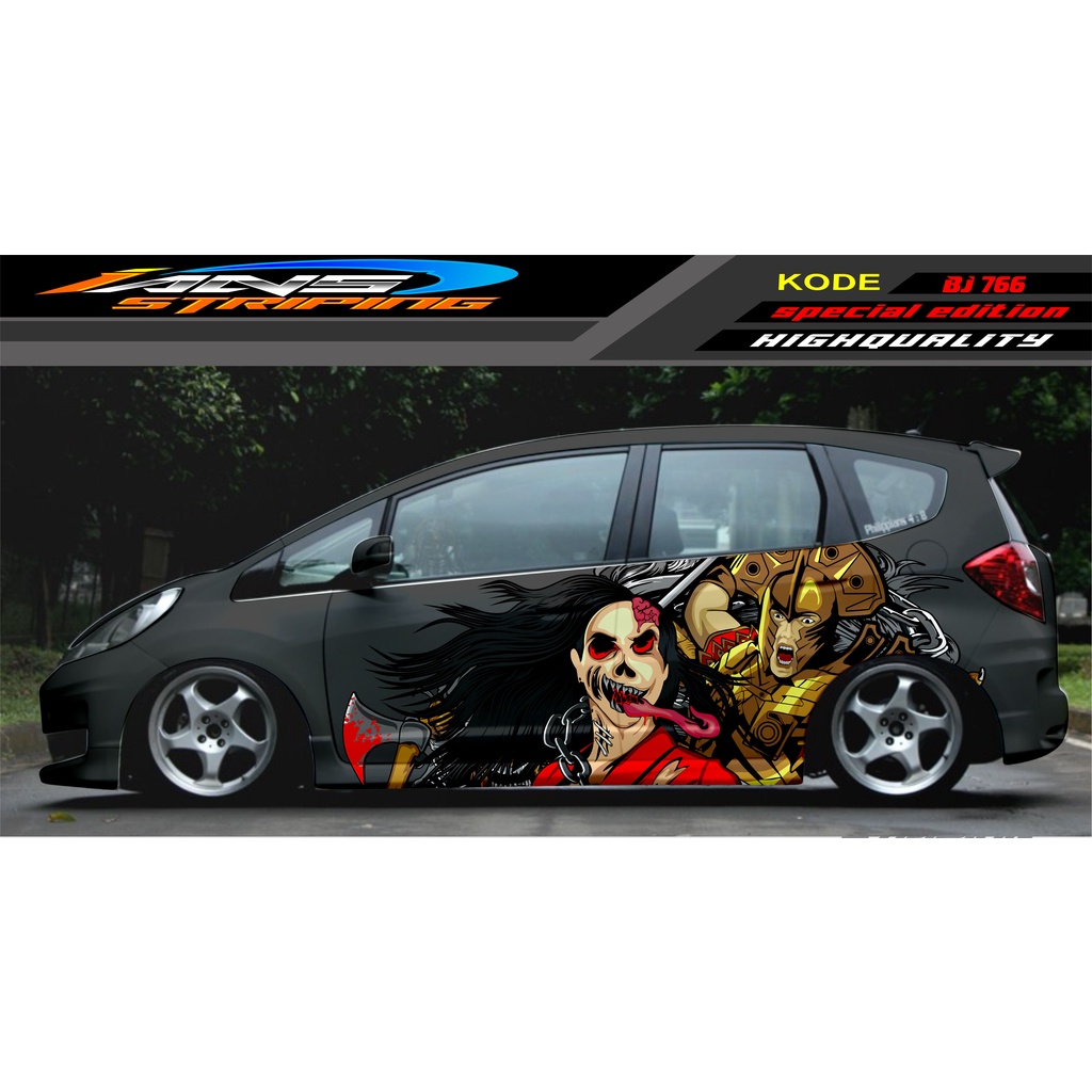 STICKER MOBIL HONDA BRIO AGYA JAZZ AVANZA YARIS / DECAL STICKER MOBIL JAZZ / STIKER MOBIL