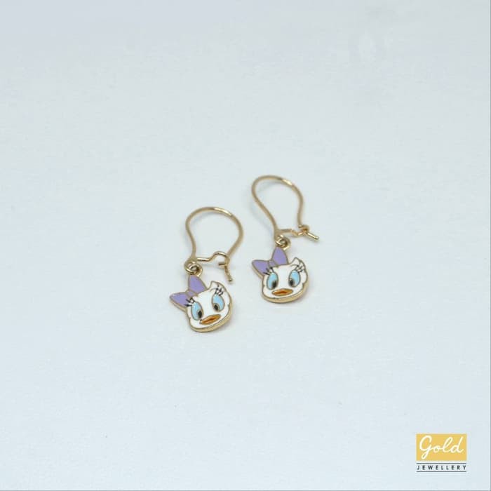 Anting emas kuning 700 16k- X730042000 - UBS Disney Daisy Duck