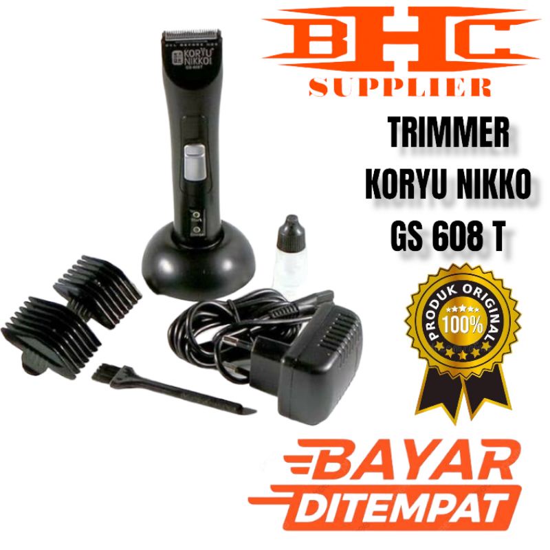 KORYU NIKKO GS 608T Trimer cordless alat cukur rambut charger detailer cordless koryu nikko by japan