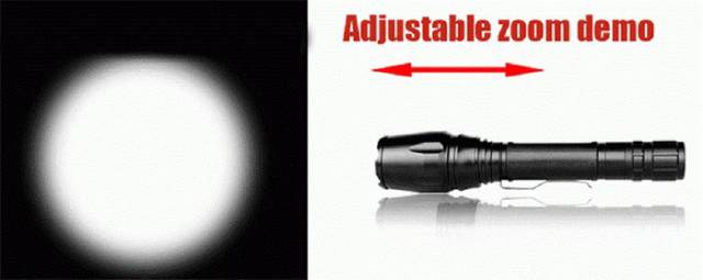 Senter LED Police Swat Taffware Zoom SOS Cree XM-L T6 3800 Lumens Super Terang Paket 2Batrai 3