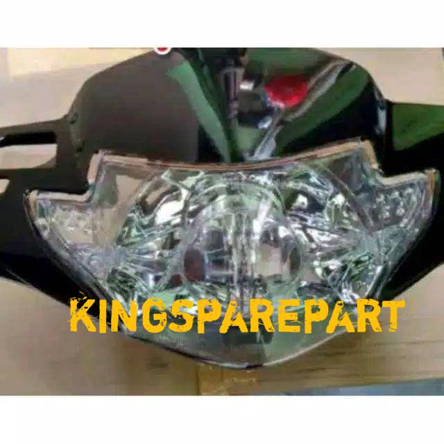 Batok Kepala Depan Supra X 125 Lama - full Set Reflektor Lampu Depan Supra X 125 Lama - hitam