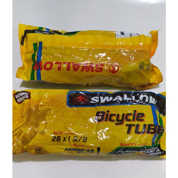 Ban dalam sepeda ukuran 26X1.3/8