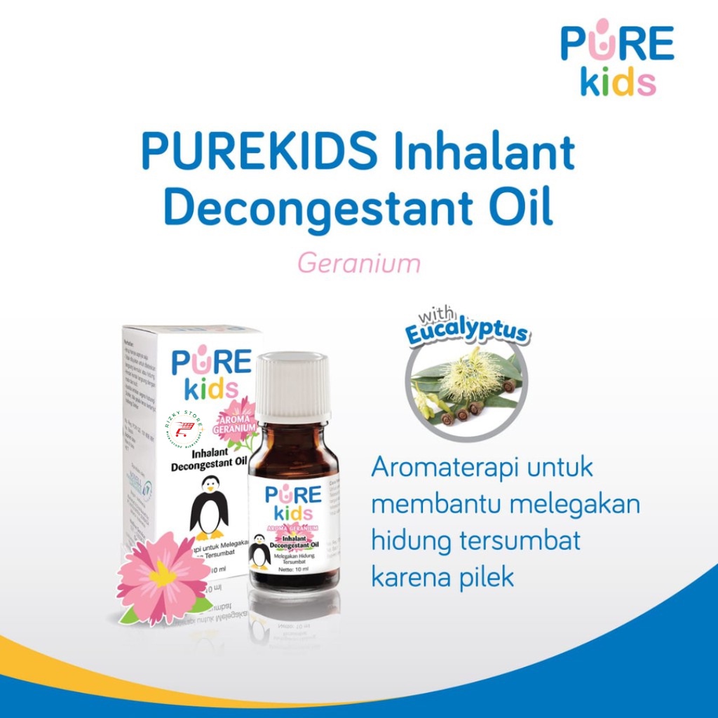 Pure BB Kids Inhalant Decongestant Oil/Aromaterapi untuk hidung tersumbat 10 ml