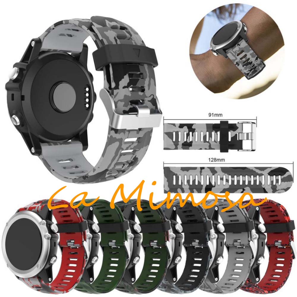Strap Replacement Soft Band Camouflage Garmin Fenix 5X Fenix 3 Watch