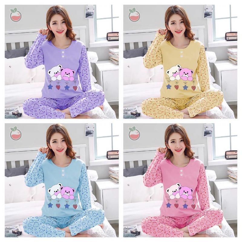 SUNCHERY COD BAJU TIDUR KEKINIAN PP ALL SIZE BAHAN KAOS/BAJU TIDUR PP TERJANGKAU/SLEEPWEAR-2