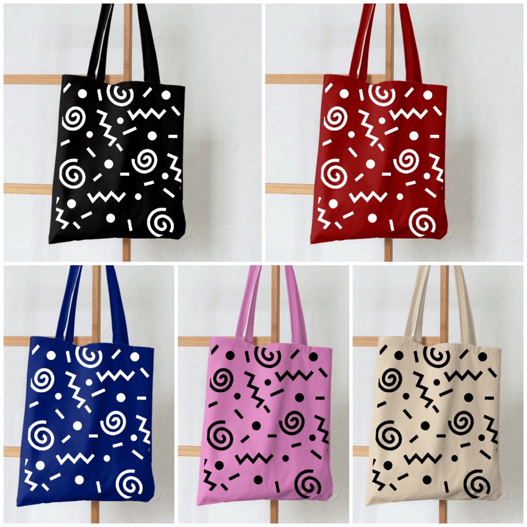 9.9. PROMO 2022 TOTE TERBARU RESLETING TOTEBAG KPOP / TOTE BAG KPOP / KOREA / GOT7 / SEVENTEEN/ IKON/ ANIMAL /  TOTE PRINTING TOTE UKURAN BESAR RESLETING KANVAS WARNA HITAM MARUN NAVY KREM