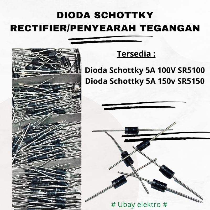 (5 pcs) Dioda schottky SR5100 SR5150