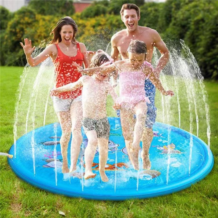 KOLAM MAINAN MANDI ANAK MATRAS AIR MANCUR - SEMPROT AIR MANCUR - SPLASH PLAY - BD