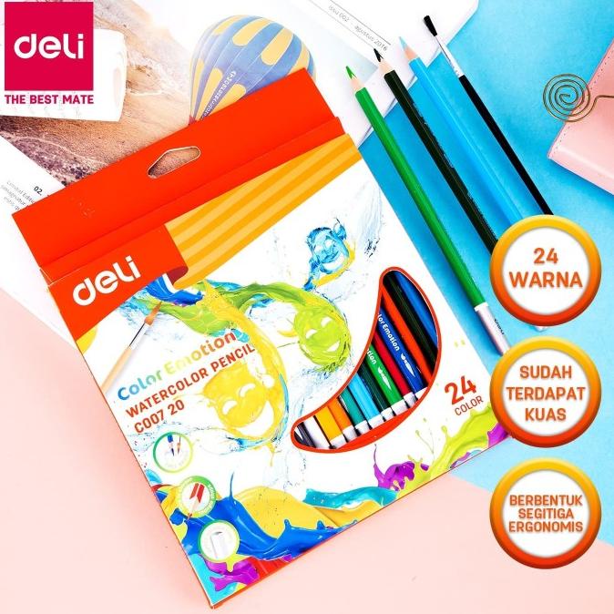 

Deli EC00720 Pensil Warna Painting 24C