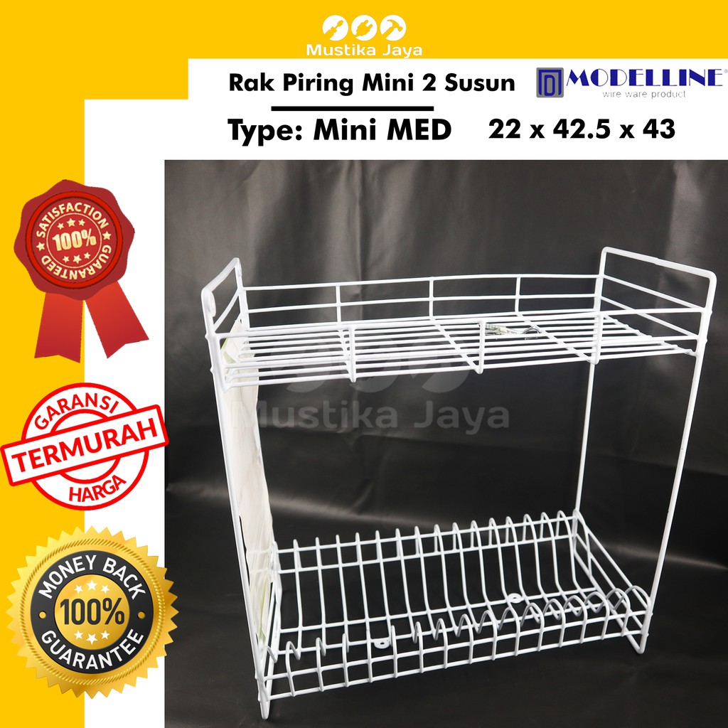 Rak Piring Mini 2 Susun Modeline / Mini Med