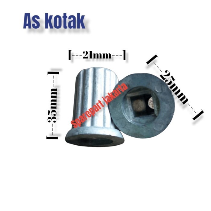 Inti pulsator mesin cuci as kotak PANJANG ..