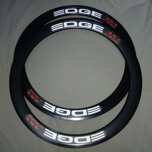 Velg Rims EDGE 20 451 28 hole satu set Black