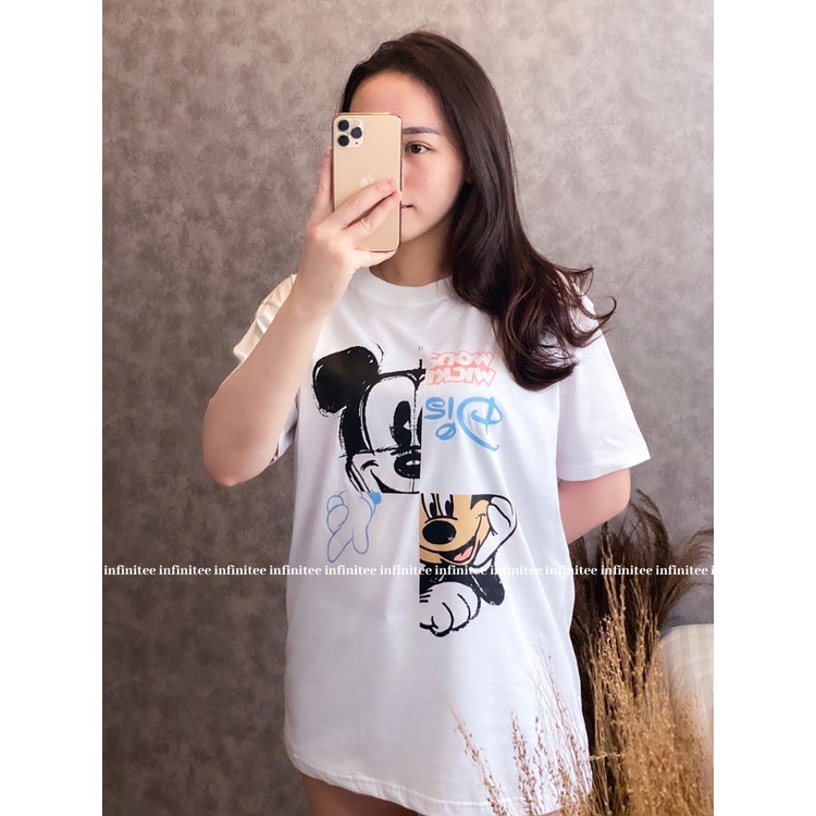 Kaos Oversize Wanita Atasan Wanita Jumbo Bahan Cotton Combed 30s