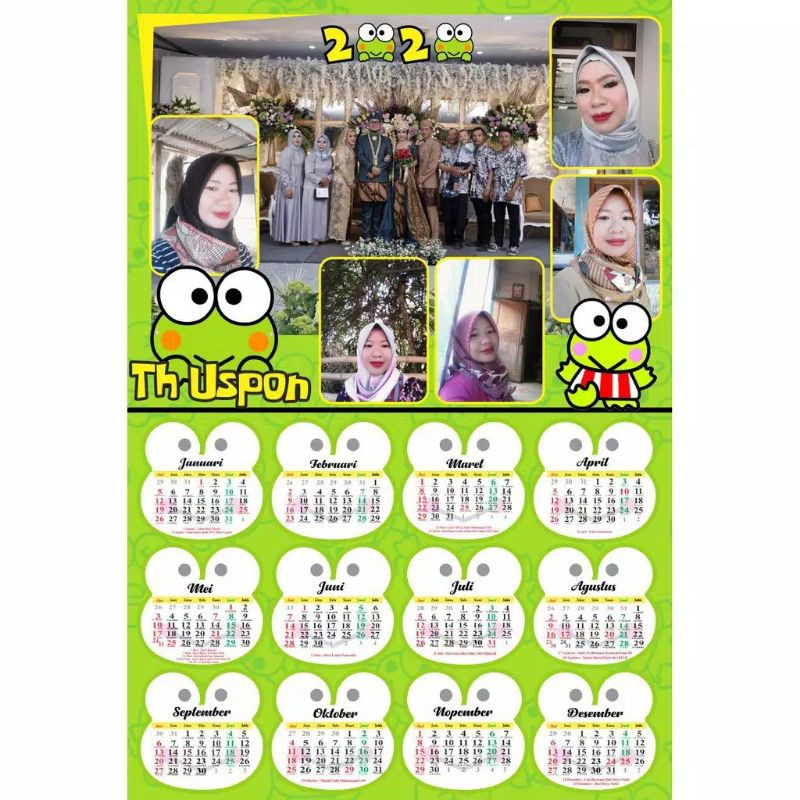 

kalender custom/ kalender foto sendiri/ kalender unik