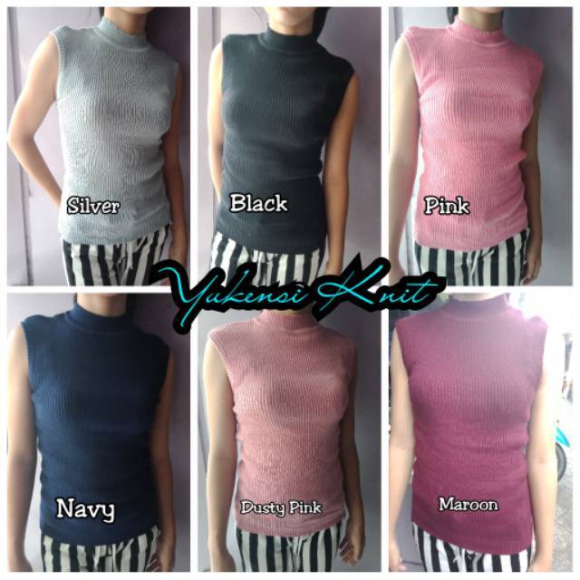 Yukensi | Tank Top | Daleman Tanpa Lengan | Inner Rajut Sleeveless