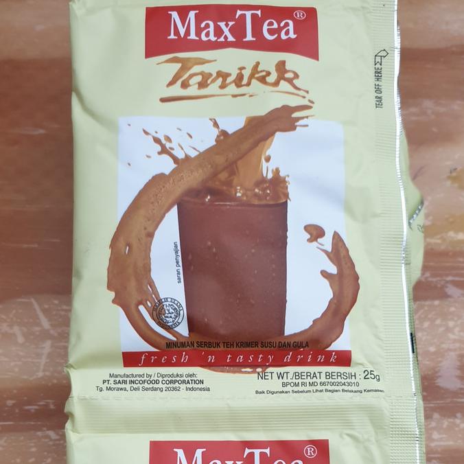 

Promo Awal tahun max tea teh tarik 25gr. TERMURAH!!! Promo Awal tahun