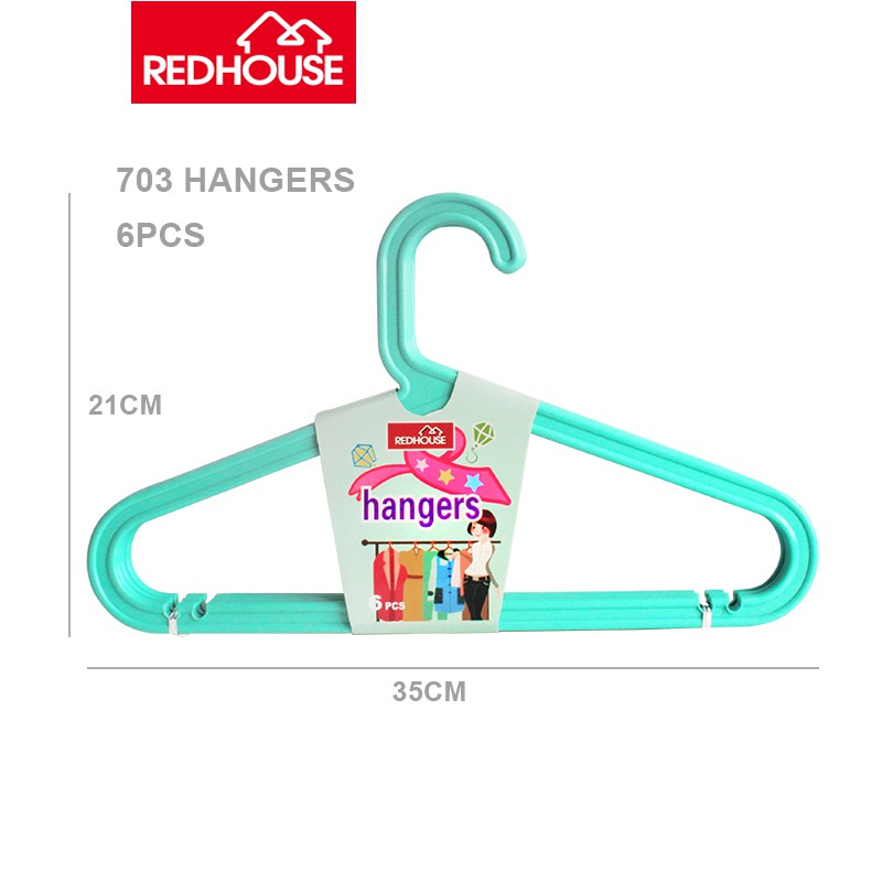 RED HOUSE /Gantungan Baju Anak /Hanger Plastik Anak- Isi 6 Pcs