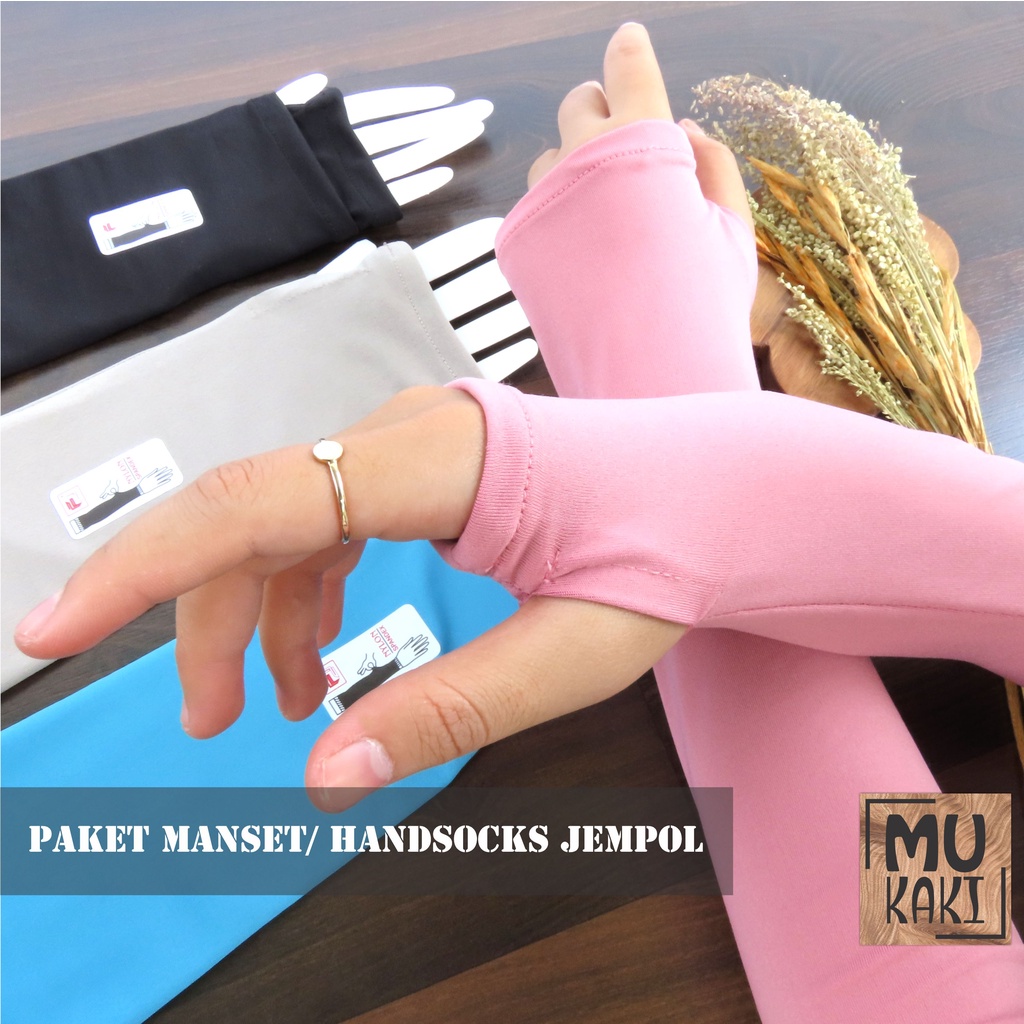 Paket Handsocks / Manset Jempol Random Mix 12pcs Mukaki