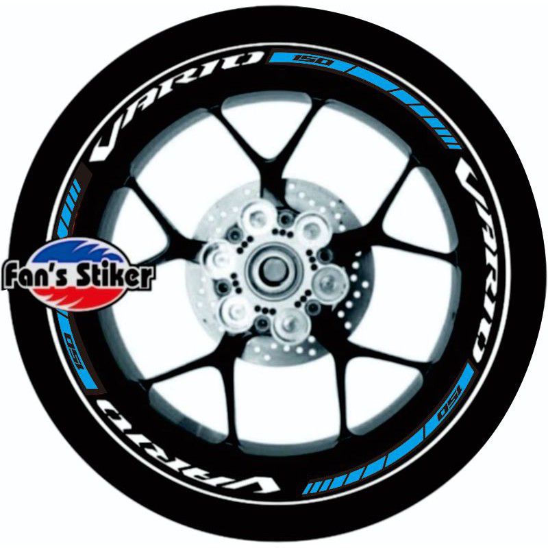 cutting stiker lis roda motor vario 110 125 150,velg vario murah mantul cahaya, VARIO 150