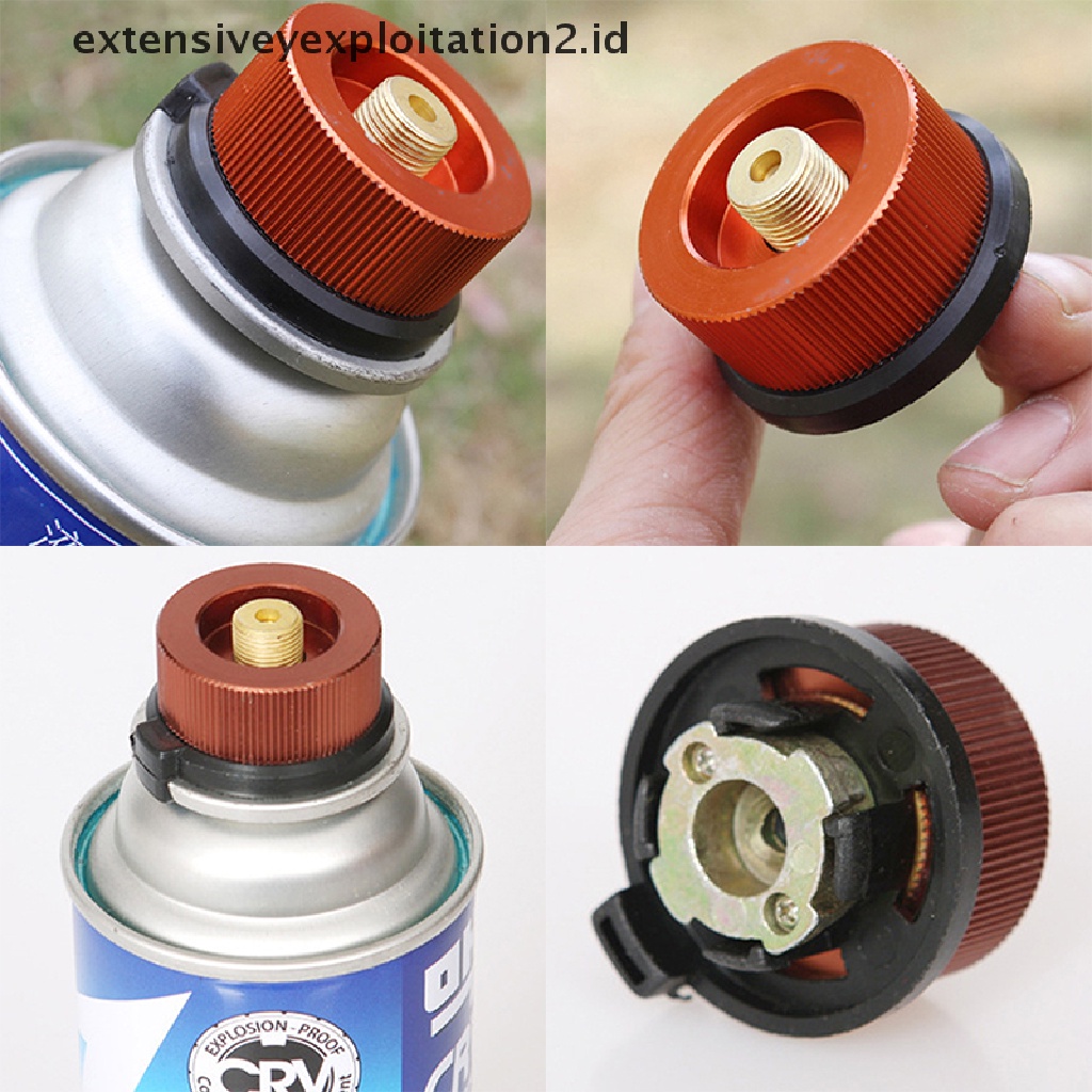 (Hotter) Konektor Burner Kompor Outdoor Hiking Camping Tangki Bensin