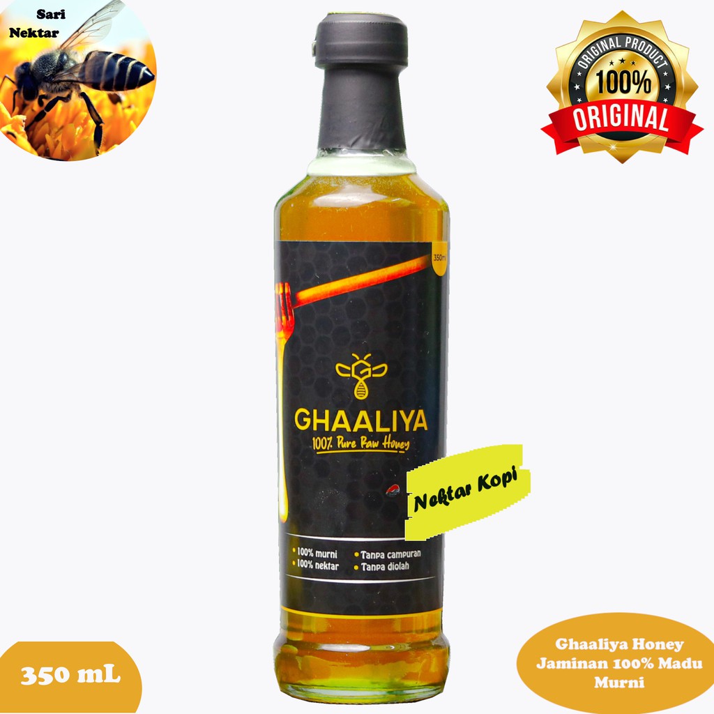 

Madu Murni Asli 100% Kopi Raw Honey Original Premium 350 ml (450 gram)