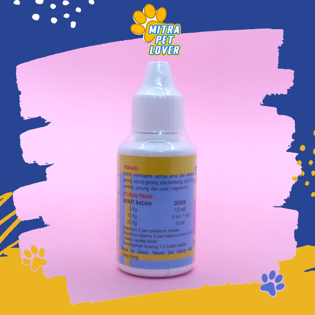 OBAT TETES CACING ANJING - DOGYZOLE DROP 30 ML - BASMI LARVA TELUR &amp; SEMUA JENIS CACING - MANJUR UNTUK DOGGY PUPPIES EFEKTIVE - MURAH GARANSI KUALITAS ASLI ORIGINAL- PET ANIMAL VETERINARY TAMASINDO VITAMIN TERNAK HEWAN BINATANG PELIHARAAN MITRAPETLOVER