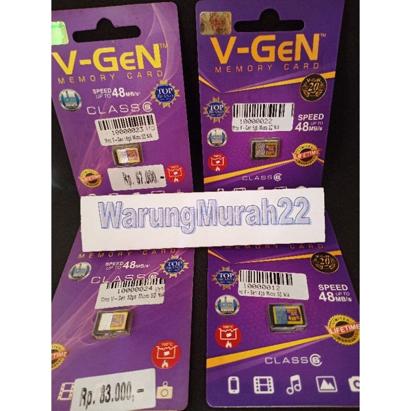 Memori Vgen Ori 4gb,8gb,16gb, 32gb