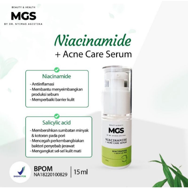 Serum Niacinamade (bisa di gunakan non acne ya) MGS dr. tulus/dr. nyimas