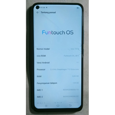 unit hp vivo 1918 z1 pro z1pro 6/128  ram 6 room 128 original