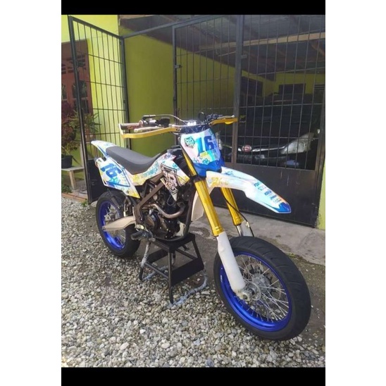 Decal Sticker KlX BF Full Chrome Hologram/Pelangi(Dtracker, KLX BF 150, KLX S)(BAHAN MAXDECAL)COD