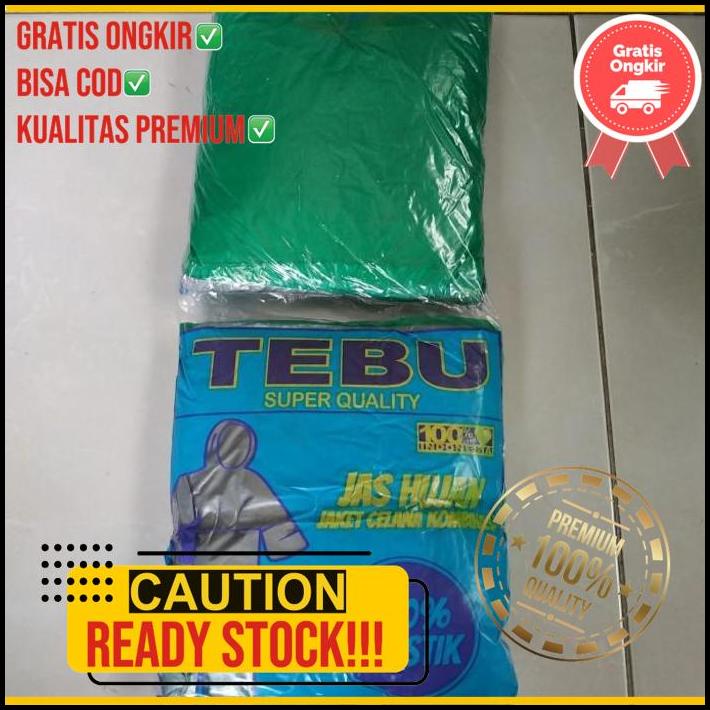 Jas Hujan Plastik 1 Lusin Hdpe Stelan Tebu Isi 12 Pcs