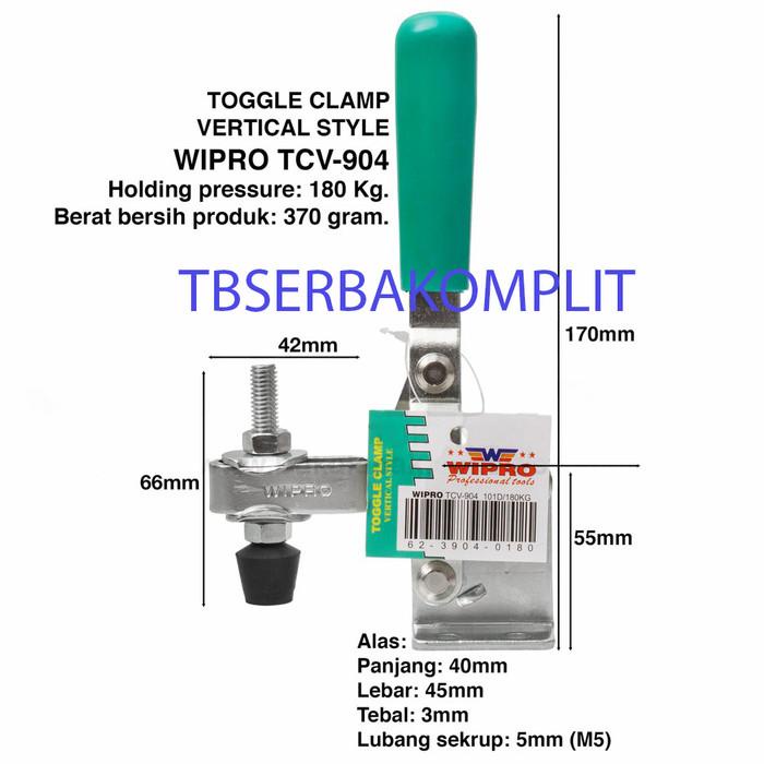 Screw | Toggle Clamp Tcv 904 Wipro Vertikal Daya 180Kg Klem Togle Togel 101D