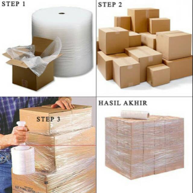 

EXTRA Packing Tambahan BUBBLE WRAP + DUS/BOX/KARDUS + PLSTK WRAPPING + LAKBAN FRAGILE + DLL