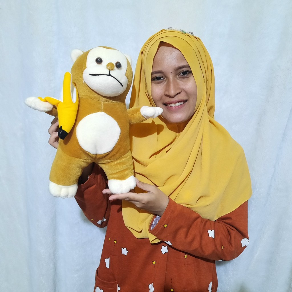 boneka monyet Jos S pisang george pisang