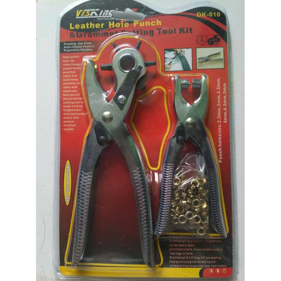 

Leather Hole Punch Set Pembolong Tas Sabuk Gesper Kulit Set 2pcs