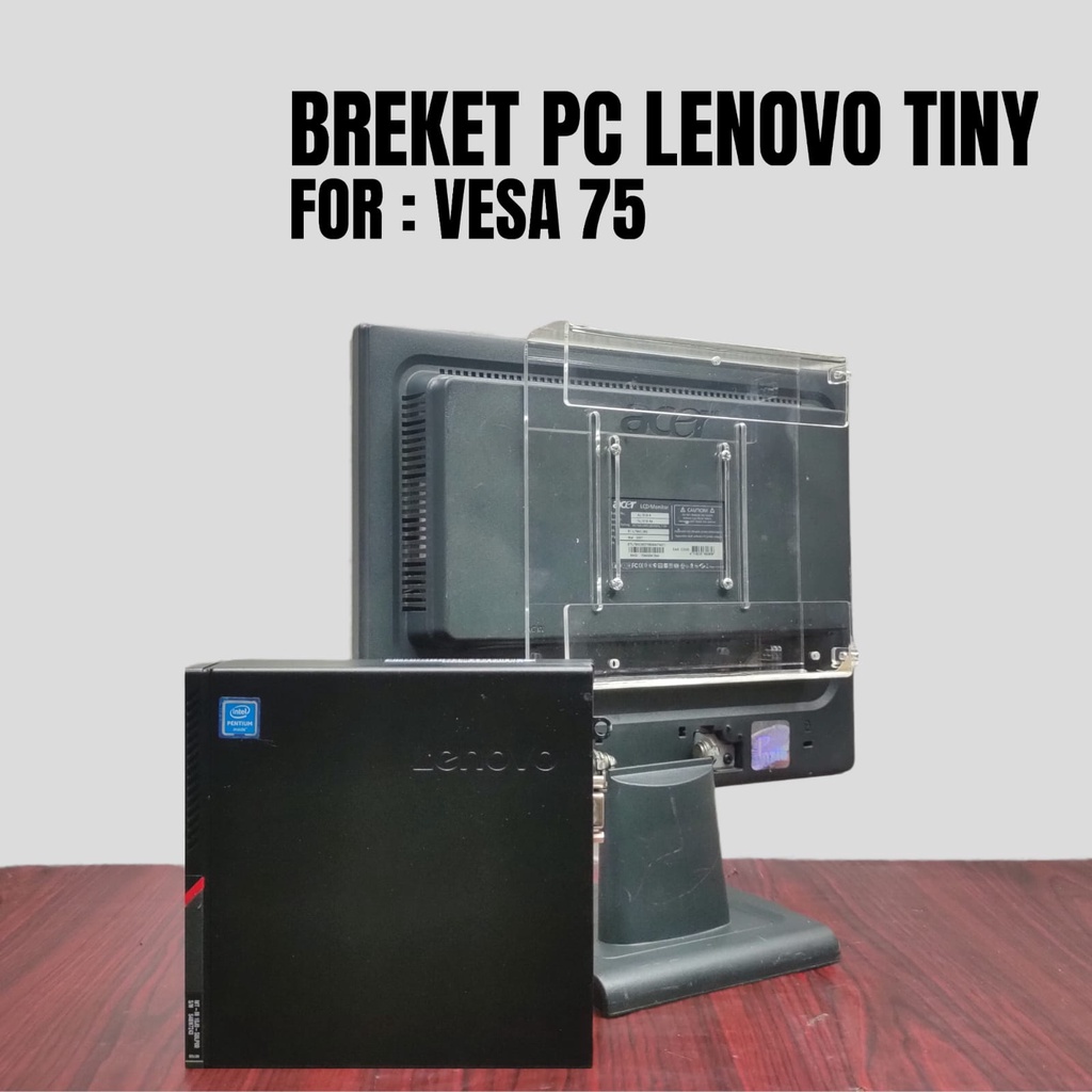 Stand Kaki Braket LCD LED Monitor dan Braket Breket PC Mini Lenovo Hp