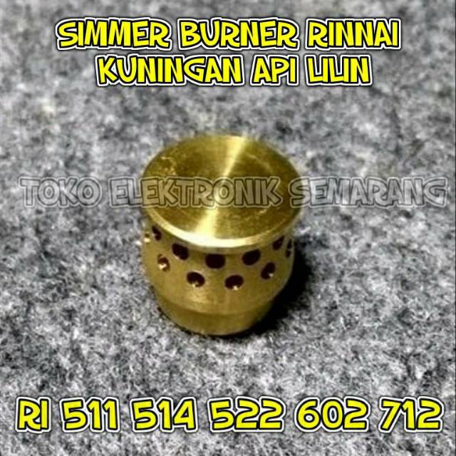 Rinnai Burner Kuningan api lilin rinnai original api tengah