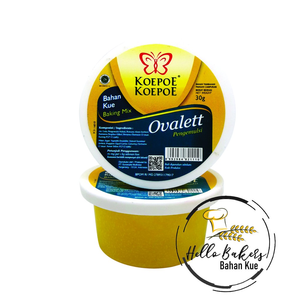 OVALET 30 GR KOEPOE / OVALET / CAKE EMULSIFIER / PELEMBUT KUE