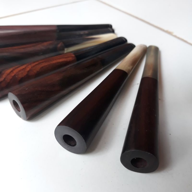 pipa once tanduk kombinasi kayu sonokeling lurus