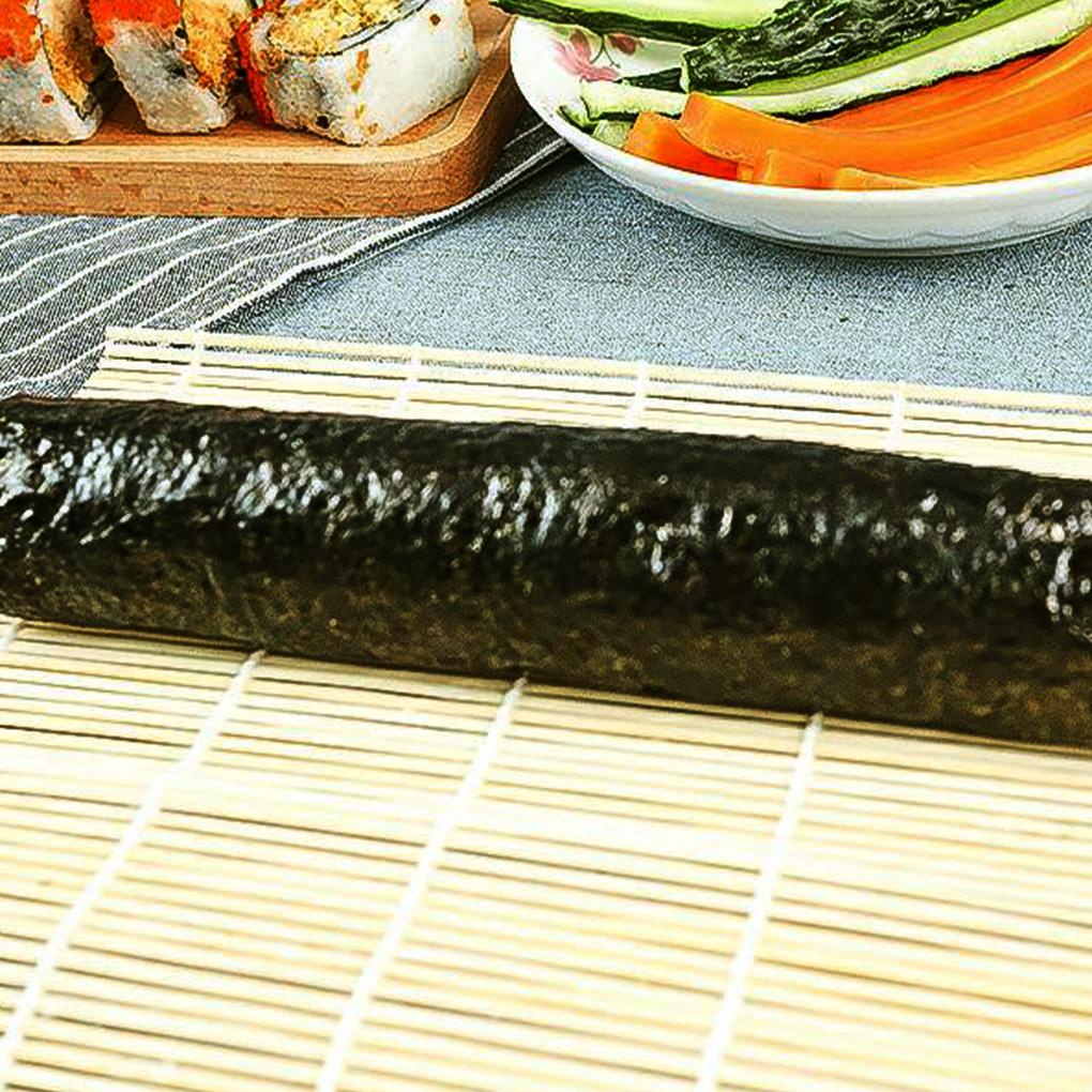 Alat Pembuat Sushi Tikar Penggulung Sushi Dengan Sendok Bambu Sushi Roller Pad Rolling Mats Rice Paddle Tools Kitchen DIY Aksesoris