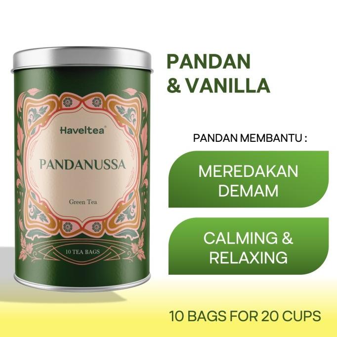 

(BISA COD) PANDANUSSA | Big Tin | Haveltea | Teh Hijau Pandan | Teh Premium MURAH Kode 952